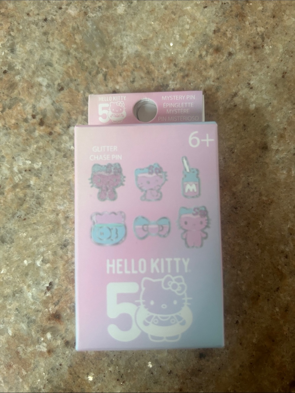 NEW IN BOX Hello Kitty Glitter Chase Mystery Pin